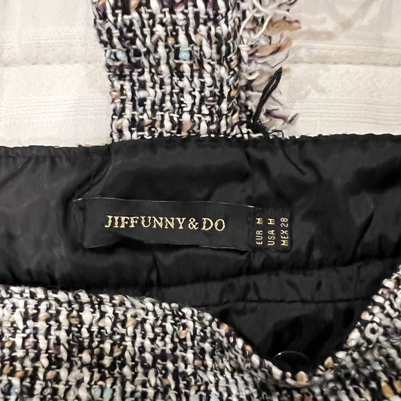JIFFUNNY & DO - Pinafore Tweed Skirt Size: USA M - Picture 5 of 5